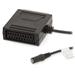 NEDIS kabel SCART/ SCART zástrčka - SCART zásuvka / 3,5 mm zásuvka/ černý/ box/ 20cm
