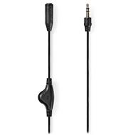 NEDIS kabel stereo audio/ 3,5 mm jack zástrčka - 3,5 mm jack zásuvka/ černý/ bulk/ 1m