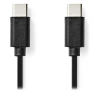 NEDIS kabel USB 2.0/ zástrčka USB-C - zástrčka USB-C/ černý/ 1m