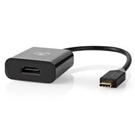 NEDIS kabel USB-C™ s adaptérem/ USB-C™ zástrčka – HDMI™ zásuvka/ Antracit/ box/ 20cm