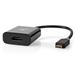 NEDIS kabel USB-C™ s adaptérem/ USB-C™ zástrčka – HDMI™ zásuvka/ Antracit/ box/ 20cm