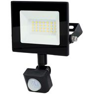 NEDIS LED reflektor se senzorem/ 4000 K/ 1620 lm/ IP44/ energetická třída F/ kabel 1 m/ černý