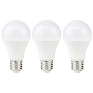 NEDIS LED žárovka E27/ A60/ 8 W/ 220 V/ 806 lm/ 2700 K/ teplá bílá/ matná/ 3 kusy