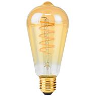 NEDIS LED žárovka E27/ ST64/ 3,8 W/ 220 V/ 250 lm/ 2100 K/ stmívatelná/ extra teplá bílá/ retro styl