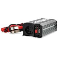 NEDIS měnič napětí/ modifikovaná sinusoida/ 12 V DC/230 V AC 50 Hz/ 300 W (600 W špička)/ USB-A/ 1x zásuvka type E