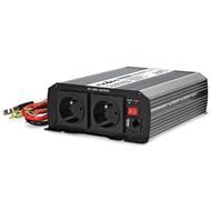 NEDIS měnič napětí/ modifikovaná sinusoida/ 24 V DC/230 V AC 50 Hz/ 1000 W (2000 W špička)/ USB-A/ 2x zásuvka type E