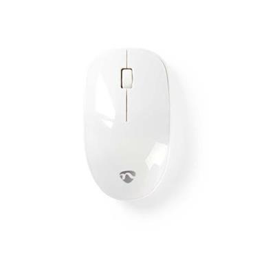 Nedis MSWS100WT - Bezdrátová myš | Stolní | 3 Tlačítka | 1600 DPI | Bílá barva