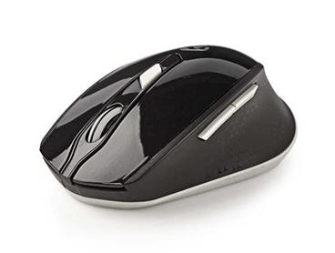 Nedis MSWS300WT - Bezdrátová myš | 800/1 200/1 600 DPI | 6 Tlačítek | Černá / Bílá