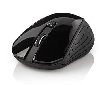 Nedis MSWS400BK - Bezdrátová myš | 1 000 dpi | 3 tlačítka | Černá barva