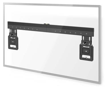 NEDIS nástěnný TV držák/ 43 - 100"/ nosnost 75 kg/ vzdálenost od stěny 9,50 mm/ fixní/ ocel/ černý