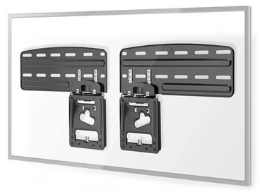 NEDIS nástěnný TV držák/ 43 - 85"/ nosnost 60 kg/ vzdálenost od stěny 7,50 mm/ fixní/ ocel/ černý