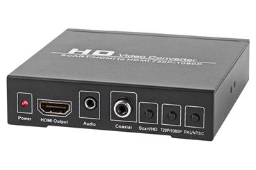 NEDIS přepínač/ SCART + HDMI vstup - HDMI výstup/ Full HD/ antracit