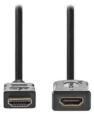 NEDIS prodlužovací High Speed HDMI 1.4 kabel s ethernetem/ 4K@30Hz/ zlacené konektory HDMI-HDMI/ černý/ bulk/ 1m