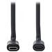 NEDIS prodlužovací kabel USB 3.2 Gen 1/ USB-C zástrčka - USB-C zásuvka/ kulatý/ černý/ 1m
