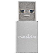 NEDIS PROFIGOLD USB-A/USB 3.2 Gen 1 adaptér/ USB-A zástrčka - USB-C zásuvka/ hliník/ stříbrný/ BOX