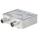 NEDIS satelitní anténní adaptér/ zásuvka F/ zástrčka IEC (Koax)/ zásuvka IEC (Koax)/ poniklovaný/ 75 Ohm/ Kov / stříbrný