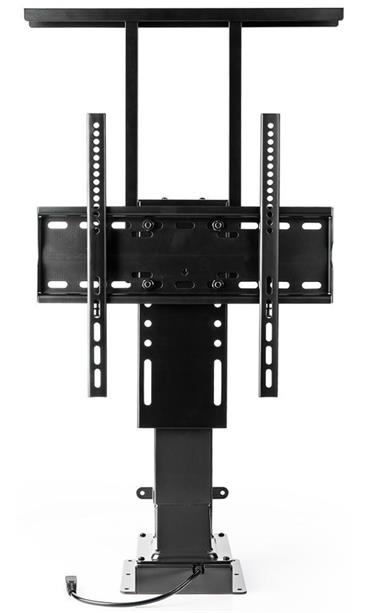 NEDIS stojan na TV/ 37 - 65"/ nosnost 50 kg/ motorizovaný/ provedení do skříně/ zdvih 68 - 158 cm/ DO/ ocel/ černý