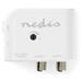NEDIS zesilovač CATV/ maximální zesílení 15 dB/ 50–790 MHz/ 2 výstupy/ konektor IEC/ bílý