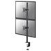 NEOMOUNTS BY NEWSTAR Monitor vertical Dual-Deskmount 10-32inch Full Motion Grommet/Clamp Height 88cm Tilt Swivel Pivot black