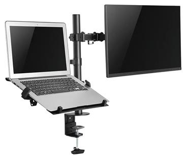 Neomounts FPMA-D550NOTEBOOK / Flat Screen & Notebook Desk Mount (clamp/grommet) / Black