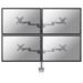 Neomounts FPMA-D935D4 / Flat Screen Desk Mount (clamp) / Silver