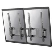 Neomounts  NS-WMB200PBLACK / Flat Screen Wall Mount for menu board - 2 screens - portrait / Black