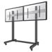 Neomounts Pro NMPRO-M21 / Mobile Flat Screen Trolley - 2x1 (2 x horizontal) - box 1/2 / Black/silver