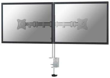 Neomounts Select NM-D135DSILVER / Flat Screen Desk mount (10-27") desk clamp/grommet / Silver