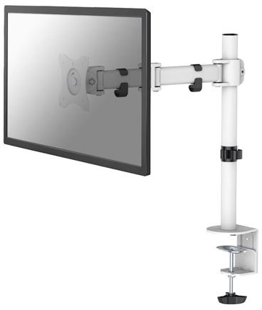 Neomounts Select NM-D135WHITE / Flat Screen Desk mount (10-30") desk clamp/grommet / White