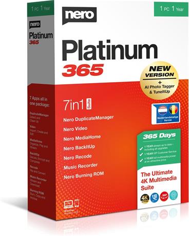 Nero Platinum 365 - CZ - ESD licence na 1 rok