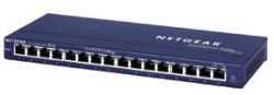 Netgear 16x 10/100 Port switch, exter. zdroj
