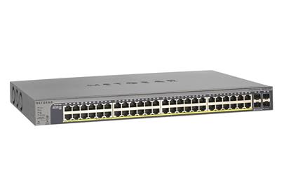Netgear 52 x GE PoE (budget 384W) Stackable Smart Switch, (6 x SFP), static routing, IPv6, (stacking via AGC761)