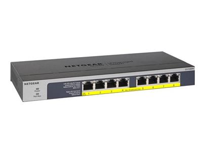NETGEAR 8-port 10/100/1000Mbps Gigabit Ethernet, Flexible PoE