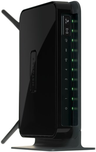 Netgear ADSL2+ Modem Router (Annex B) w WiFi N 300 Mbps and 4-port 10/100 Mbps Switch, w ReadySHARE™ USB Port