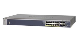 Netgear M4100 12x 10/100/1000 Layer 2+ Managed Gigabit Switch with static routing, 4 SFP GBIC slots, 12 PoE ports