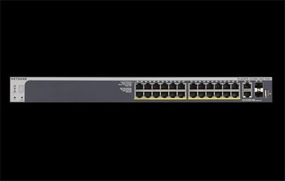 NETGEAR ProSafe S3300-28X-PoE+(GS728TXP) - řízený switch 24× 1GbE (PoE+) + 2× 10GbE-T + 2× 10GbE(SFP+)