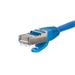 Netrack patch kabel RJ45, s litou ochranou, Cat 5e FTP, 0.5m modrý