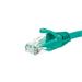 Netrack patch kabel RJ45, s litou ochranou Cat 6 UTP, 1m zelený