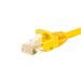 Netrack patch kabel RJ45, s litou ochranou Cat 6 UTP, 3m žlutý