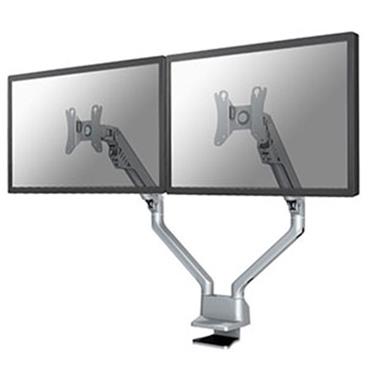 NewStar Flat Screen držák na 2 PC monitory 10-32", 2-8, VESA 75x75 nebo 100x100 mm, stříbrný