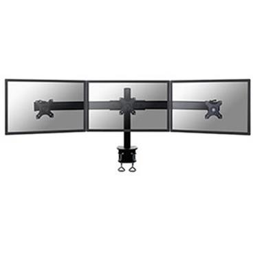 NewStar Flat Screen držák na 3 PC monitory 10-27", 8 kg, VESA 75x75 nebo 100x100 mm, černý