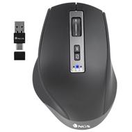 NGS myš BLUR-RB/ Bezdrátová/ Laserová/ až 3200 dpi/ BT/ USB/ Stříbrnočerná