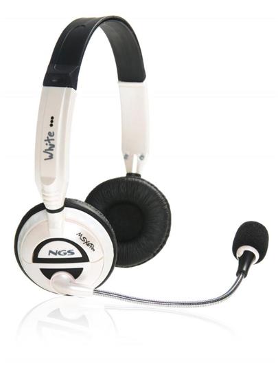 NGS sluchátka s mikrofonem - WHITE MSX6 PRO