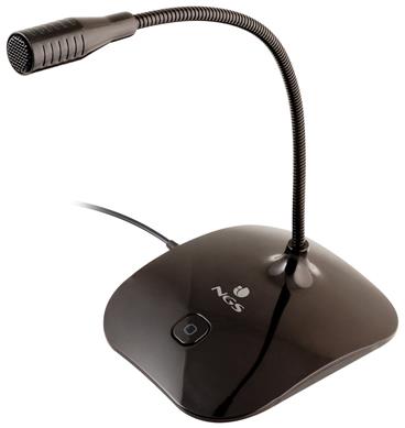 NGS stolní mikrofon MS115/ 3,5 mm Jack/ Černý