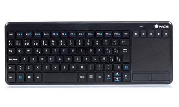 NGS TV WARRIOR/ Multimediální bezdrátová klávesnice/ USB/ černá/ CZ+SK layout