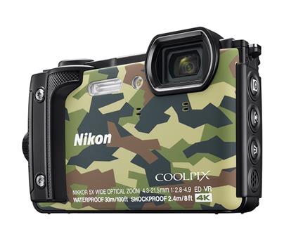 Nikon Coolpix W300 kamufláž, 16MPx,5xOZ,4K Video