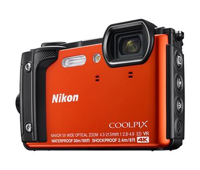 Nikon Coolpix W300 oranžový, 16MPx,5xOZ,4K Video