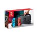 Nintendo Switch console with neon red&blue Joy-Con V2