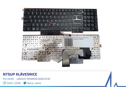 NTSUP Klávesnice Lenovo ThinkPad Edge E530 černá CZ/SK