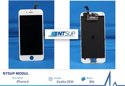 NTSUP LCD modul iPhone 6 bílý OEM